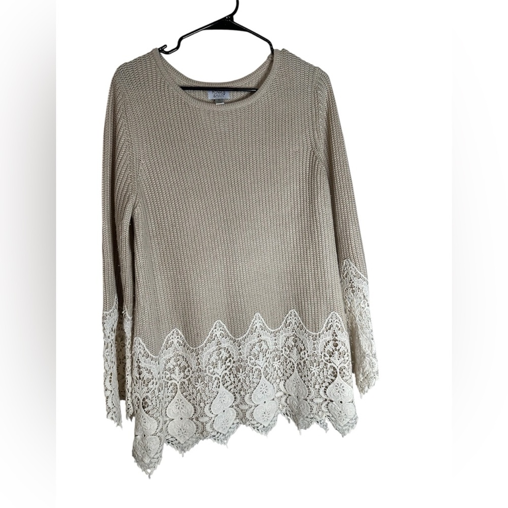 Monroe & Main Cream Knit Sweater
